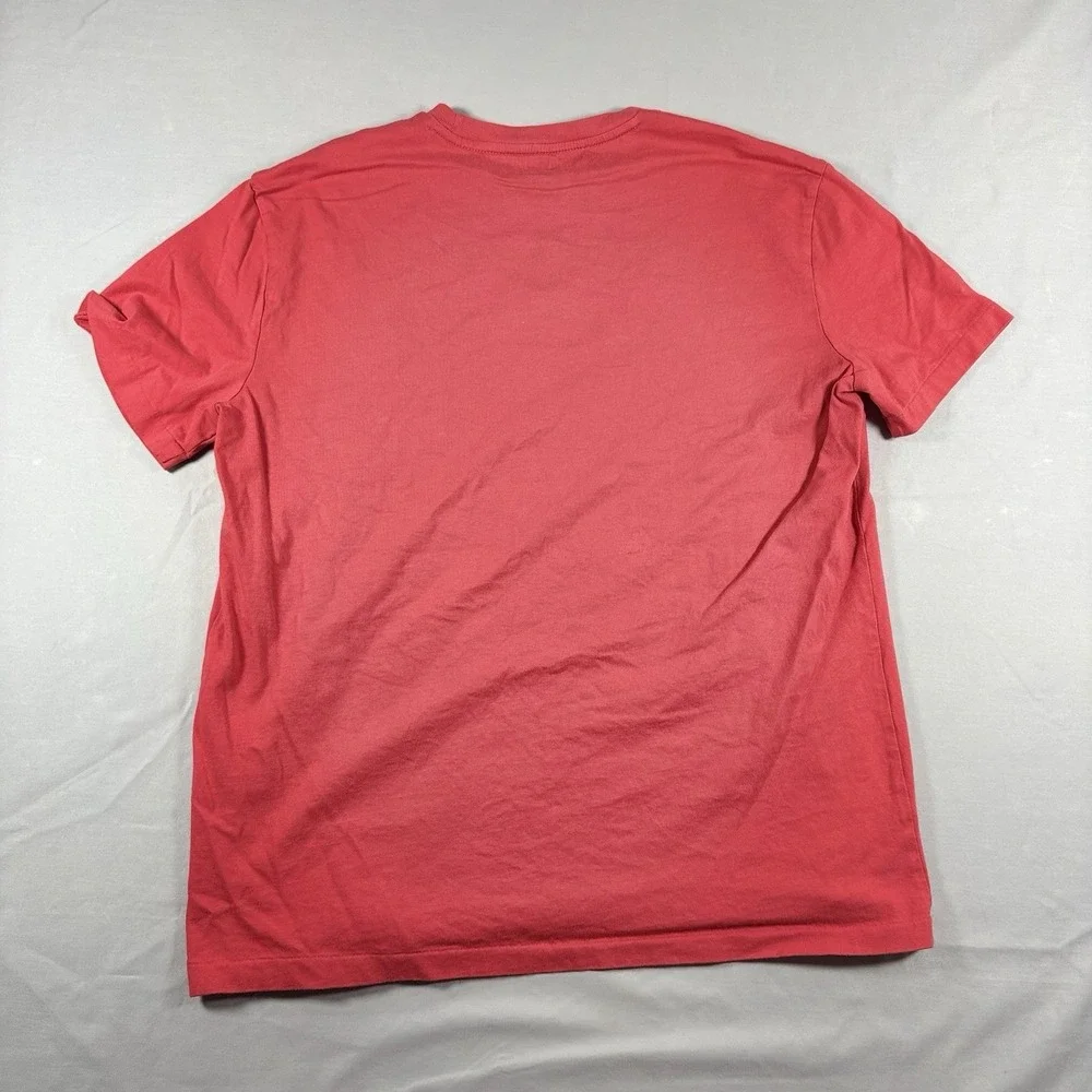 Polo Ralph Lauren T Shirt Lot 2 Mens Medium Red Crew Neck V Neck Pony Logo Tee
